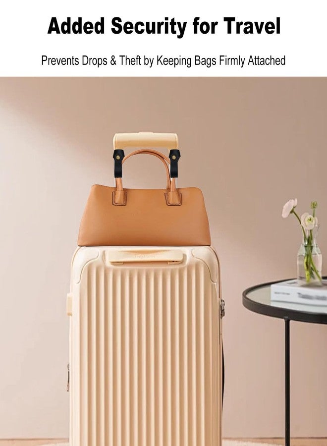 NIIIYTYB 4Pcs Backpack Luggage Strap for Carry On Bag Trolley Sleeve and Linking Attachment Hook and Clip Straps to Attach Bags Add a Strap for Tote or Travel Luggage Secure Carry-On Clips - Image 5